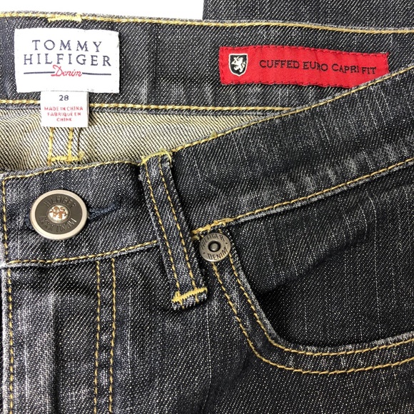 Tommy Hilfiger Black Capri Euro Fit Jeans Size 28 - Picture 6 of 7